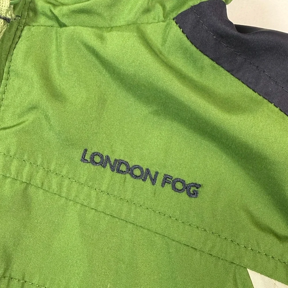 LONDON FOG Baby Boys’ Y2K 00s Green Hooded Windbreaker Outdoors Gorpcore‎ 12M